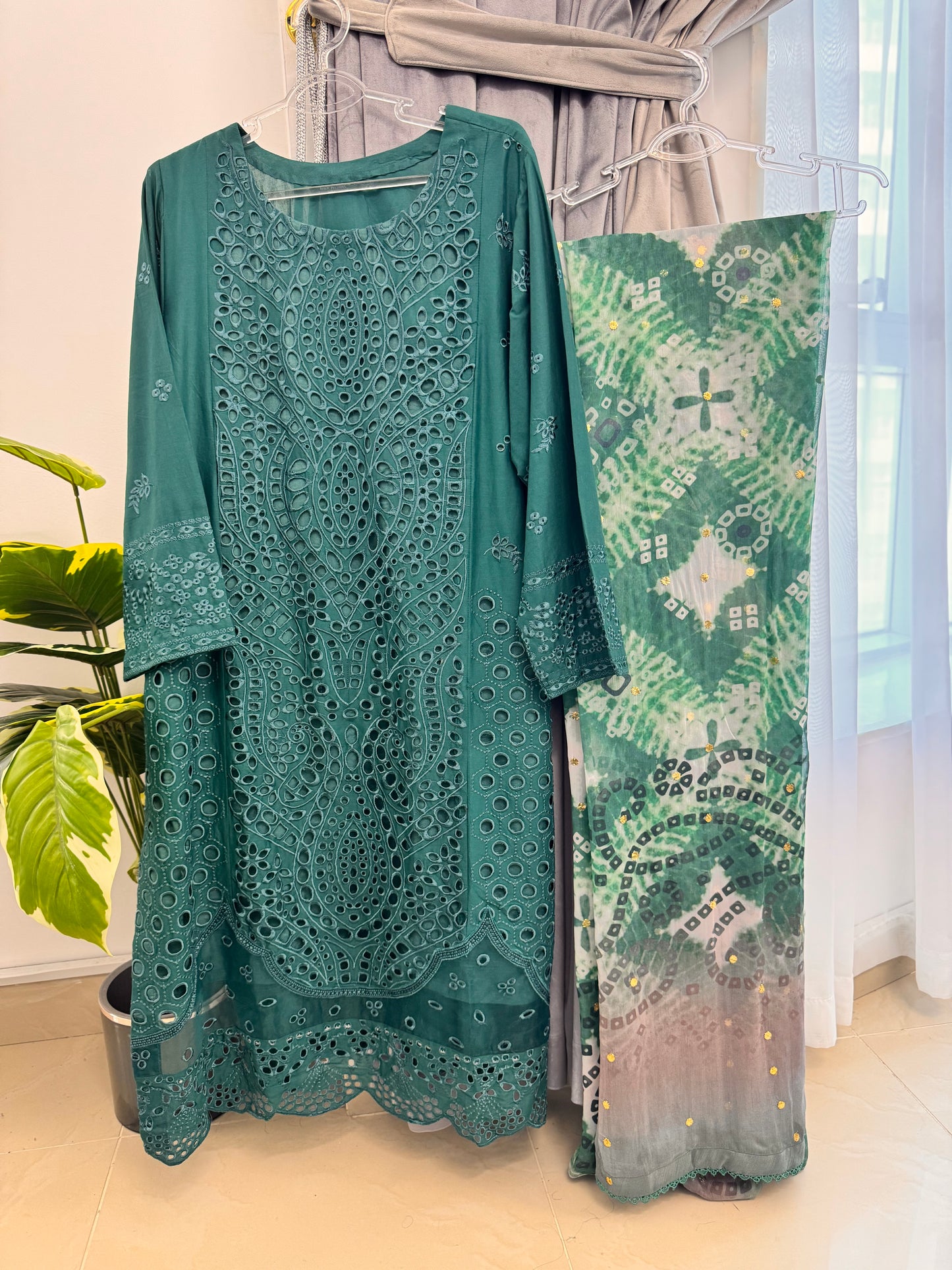 Nureh Premium Embroidered Chikankari Lawn Suit