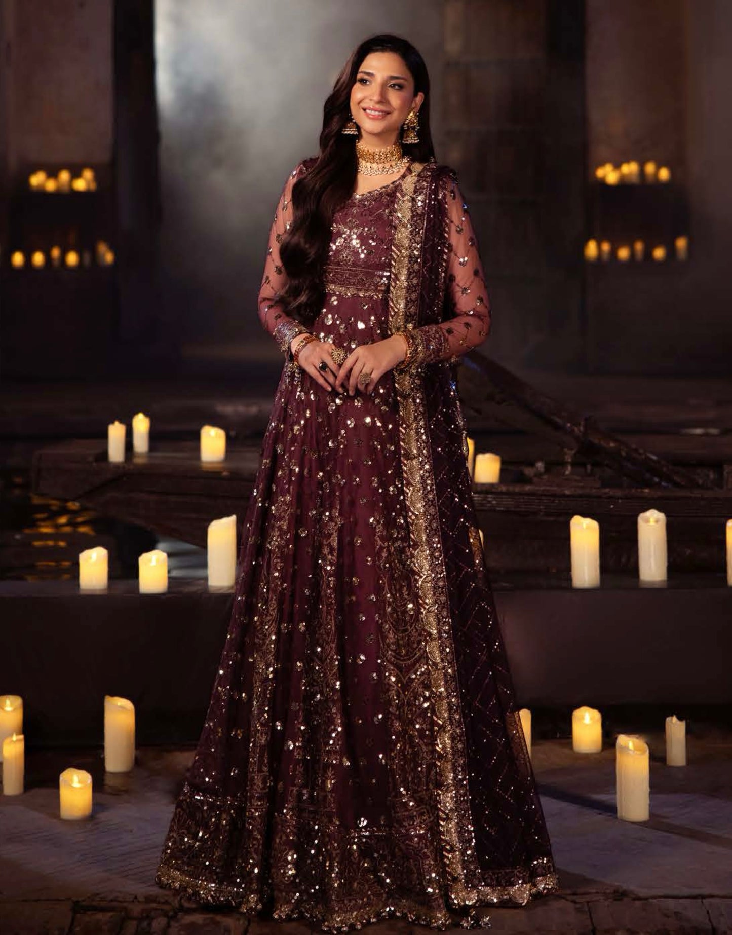 Asim Jofa VASL Collection | AJYV-02 (Deep Burgundy)
