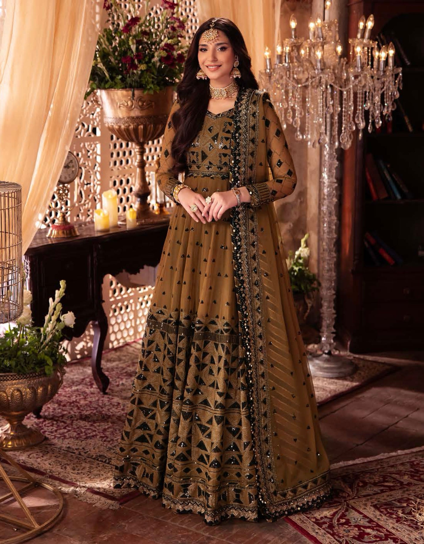 Asim Jofa VASL Collection | AJYV-06 (Olive Green)